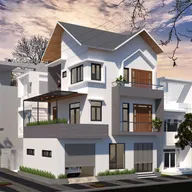 Phối cảnh mẫu 31: nhà phố 3 tầng hiện đại