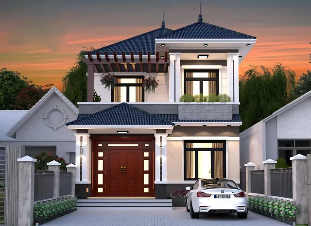 Mẫu nhà 03 Gia Khánh đã thi công – góc nhìn 1