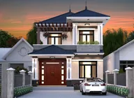 Phối cảnh mẫu 03: nhà 2 tầng mái thái