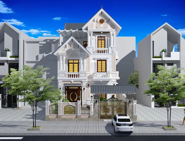 Mẫu nhà 46 Gia Khánh đã thi công – góc nhìn 1