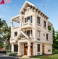 Phối cảnh mẫu 25: biệt thự 3 tầng tân cổ điển