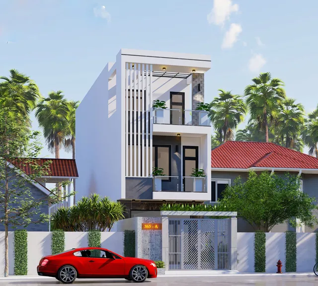 Mẫu nhà 43 Gia Khánh đã thi công – góc nhìn 1