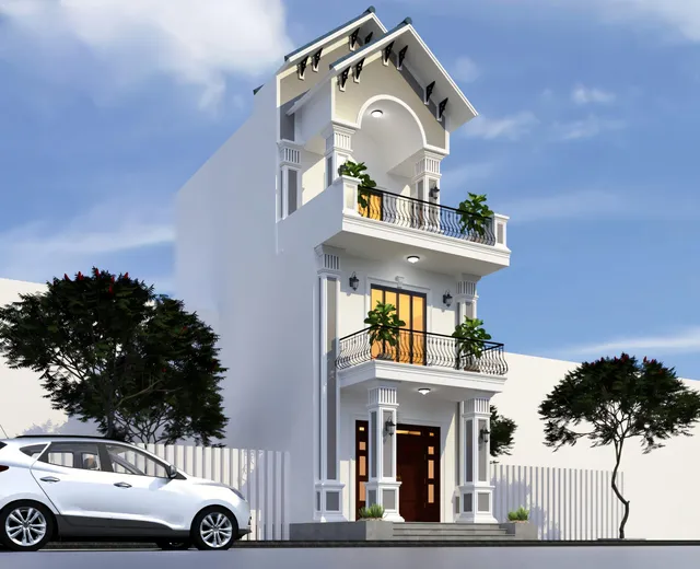 Mẫu nhà 23 Gia Khánh đã thi công – góc nhìn 2