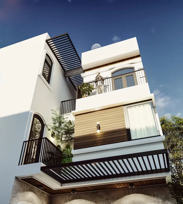 Mẫu nhà 35 Gia Khánh đã thi công – góc nhìn 2