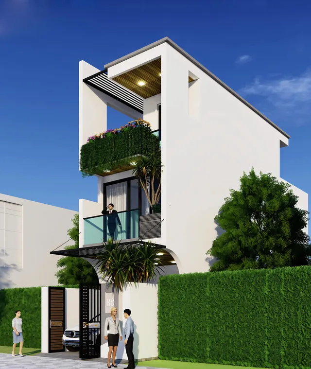 Mẫu nhà 32 Gia Khánh đã thi công – góc nhìn 2