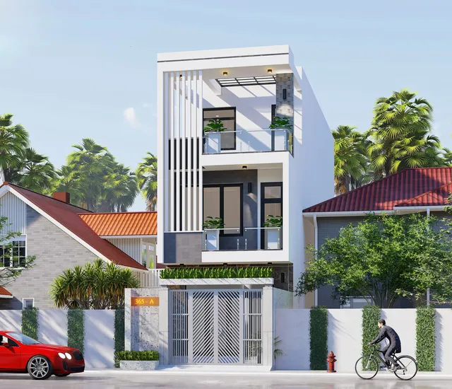 Mẫu nhà 43 Gia Khánh đã thi công – góc nhìn 2