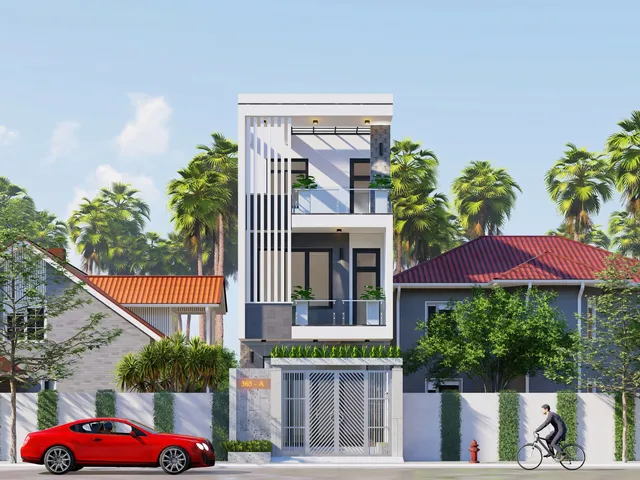 Mẫu nhà 43 Gia Khánh đã thi công – góc nhìn 3