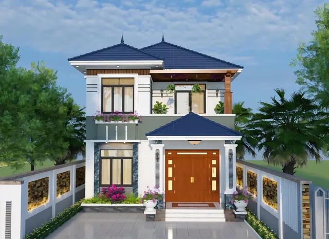 Mẫu nhà 04 Gia Khánh đã thi công – góc nhìn 3