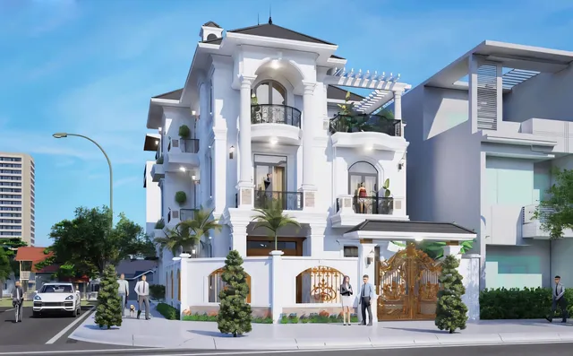 Mẫu nhà 19 Gia Khánh đã thi công – góc nhìn 3